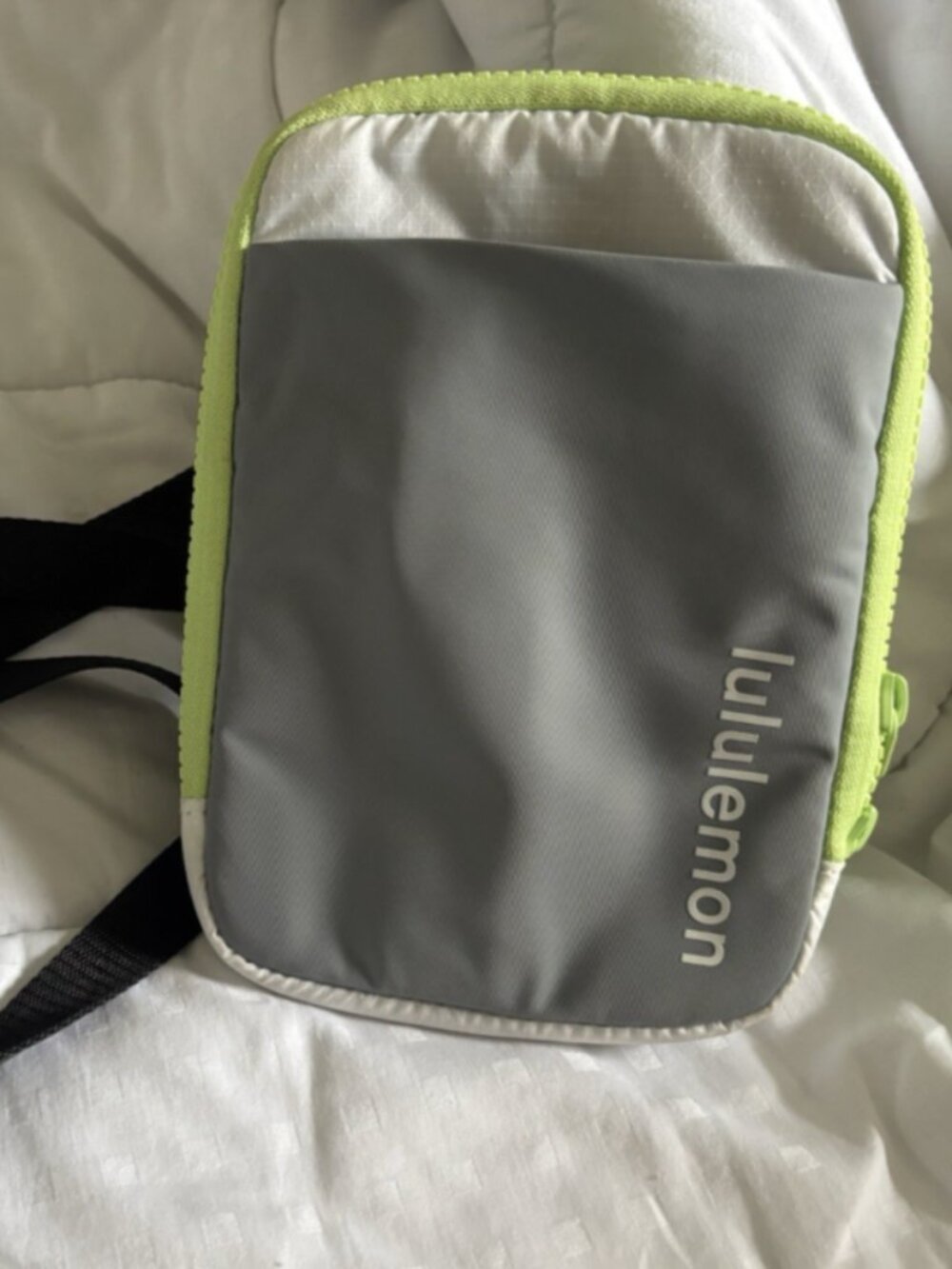 Lululemon Gray Green Crossbody Bag